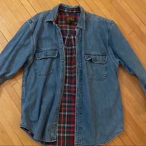 Eddie Bauer flannel jacket shirt